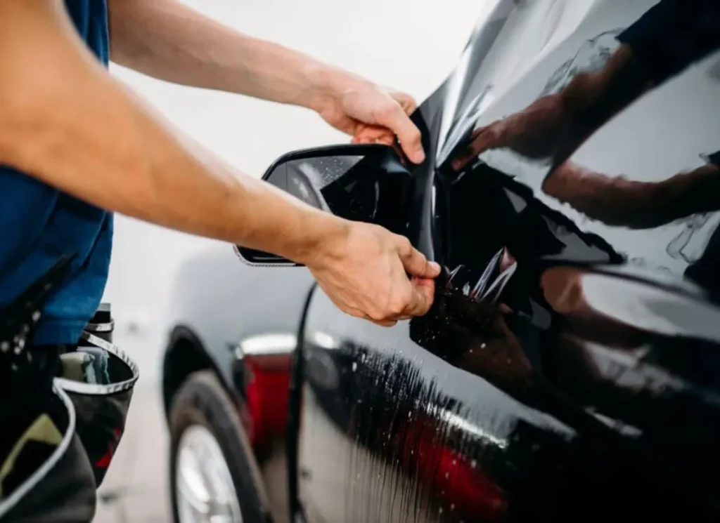 Automotive tint installation