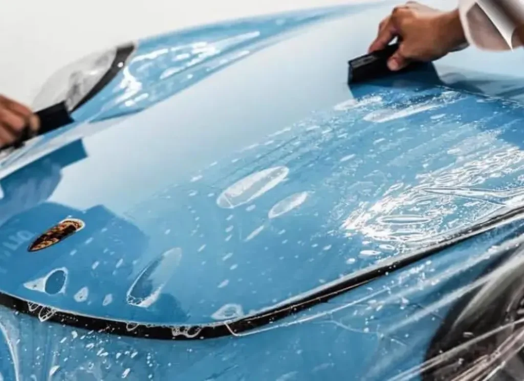Applying car wrap